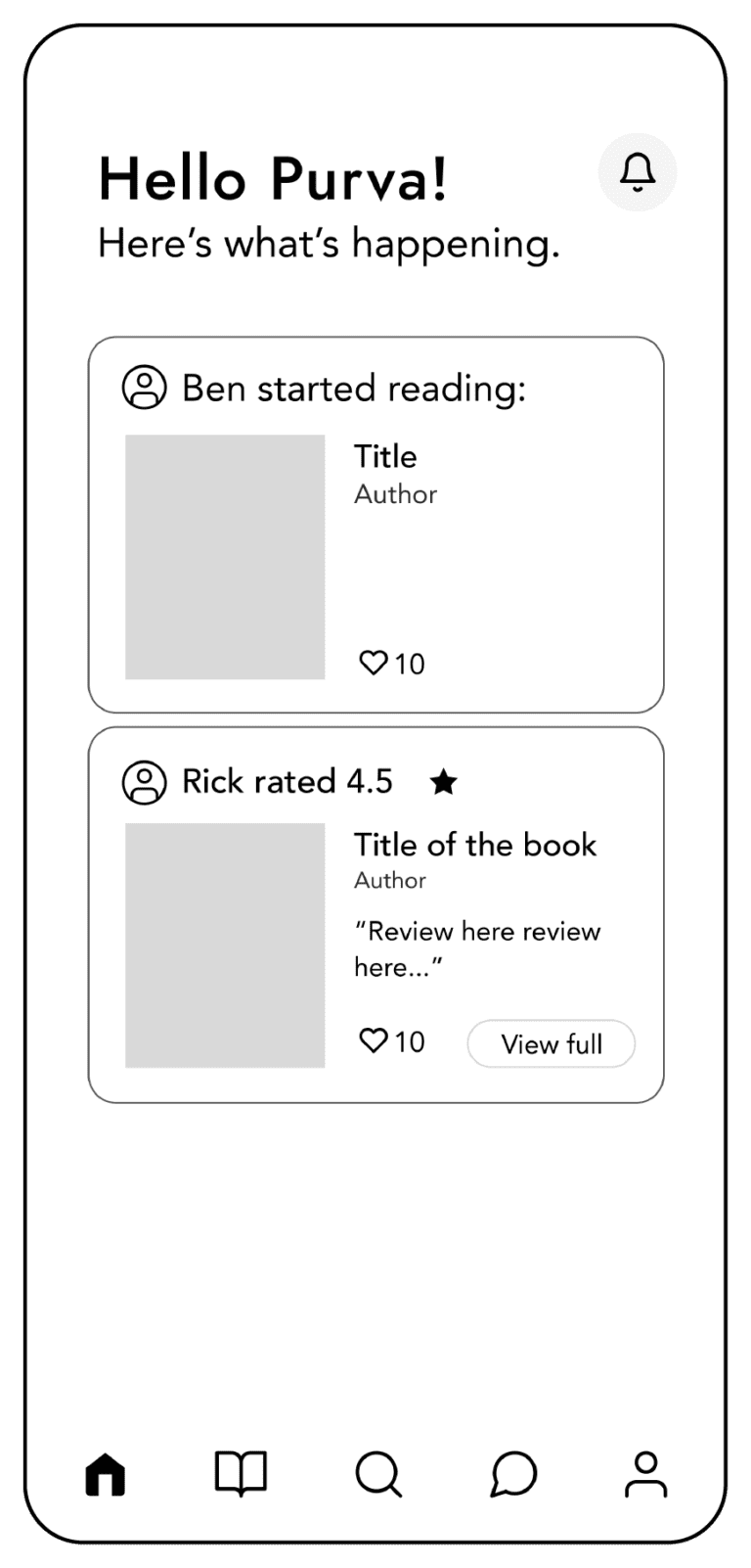 Before - Without ability to post