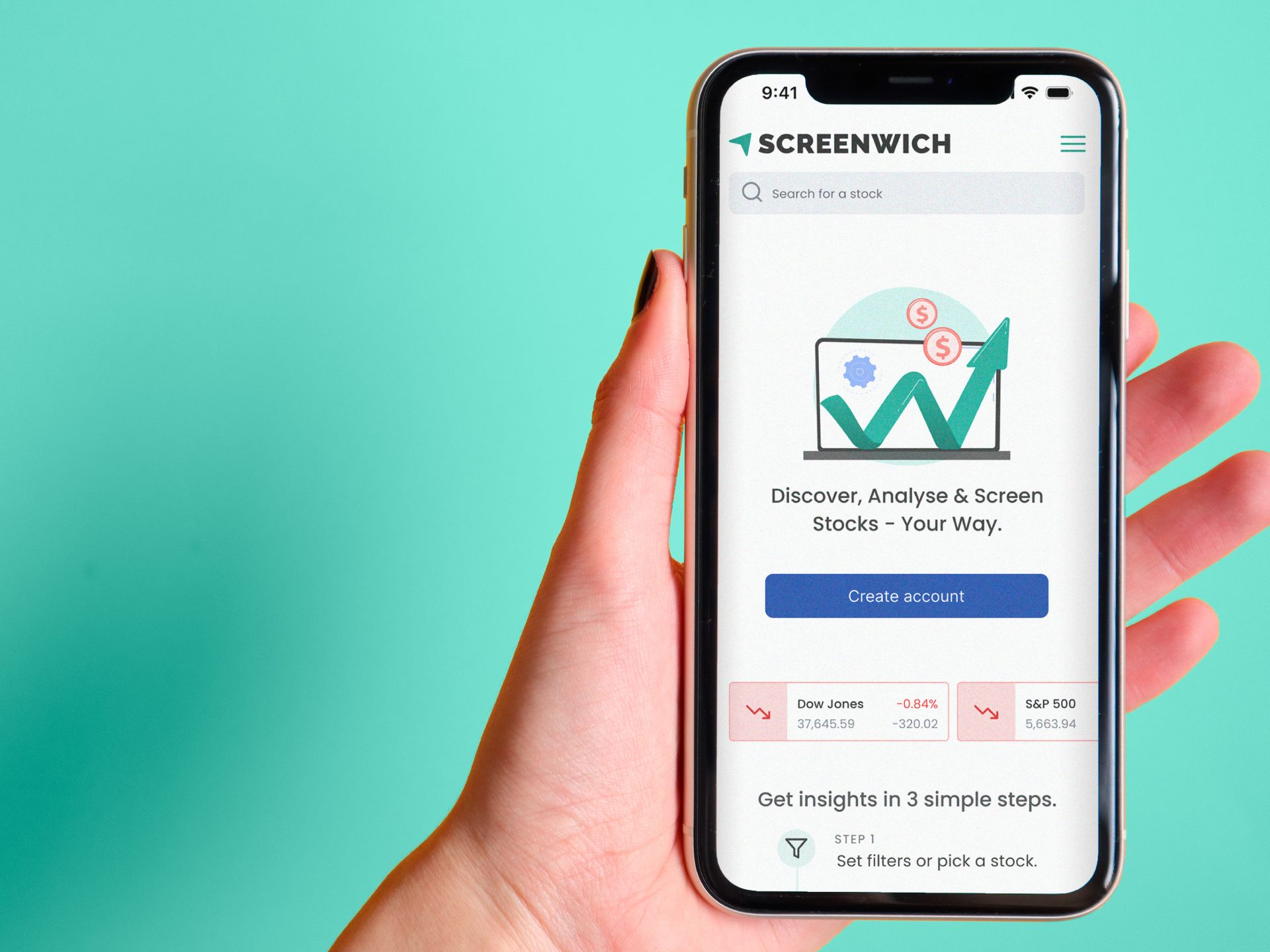 Simplifying stock screening flows for 68% task success