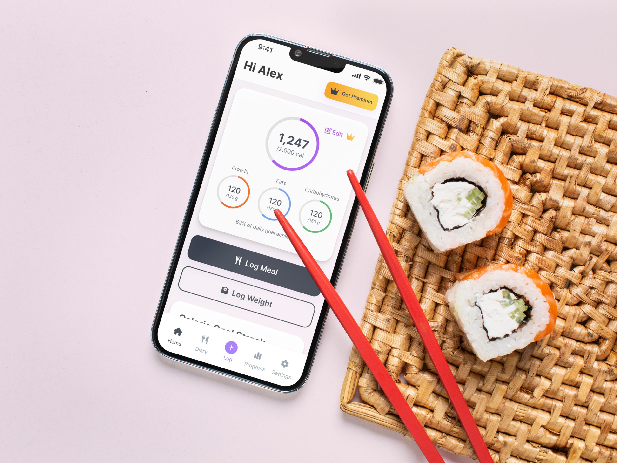 Effortless AI food tracking for 78% task success